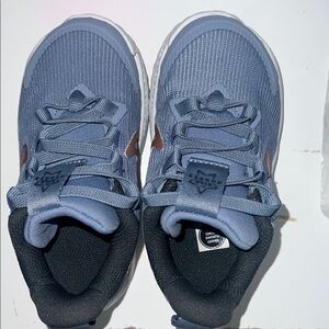 Kids Blue and Black Sneakers